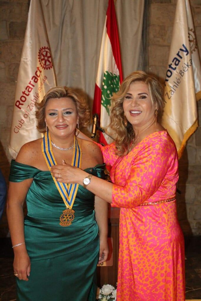 كارين صباغ رئيسة جديدة لروتاري زحلة والبقاع