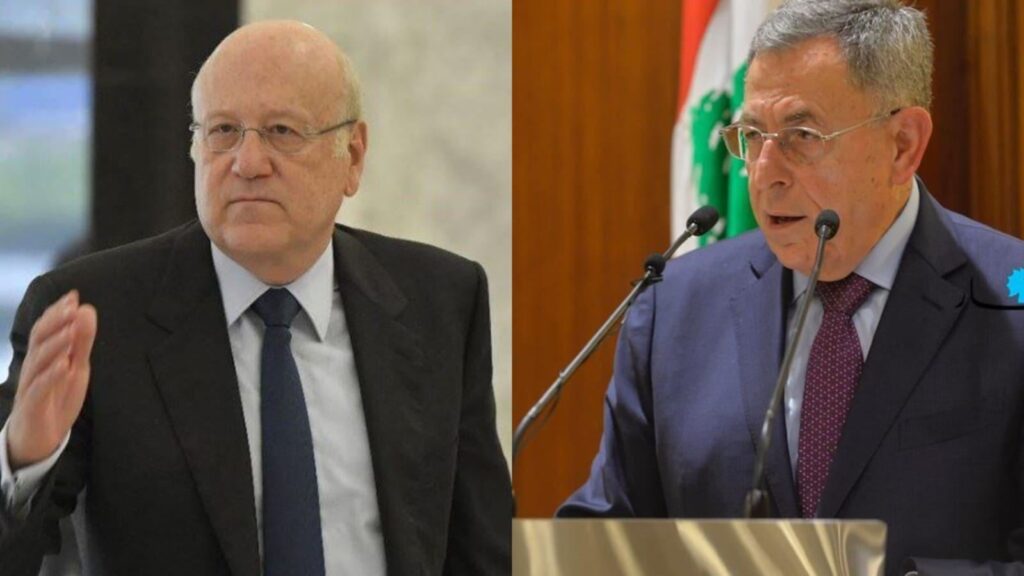 سجال بين ميقاتي والسنيورة: “سلّم ملف التفاوض باسم البلاد إلى بري”