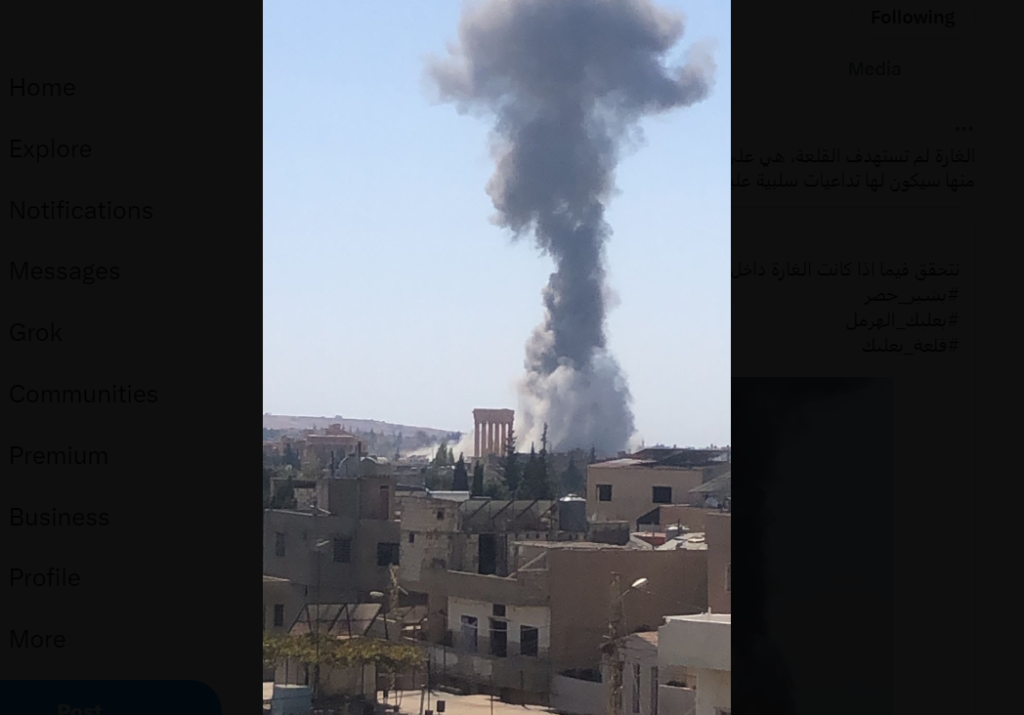 غارة على محيط قلعة بعلبك.. وخضر يحذر