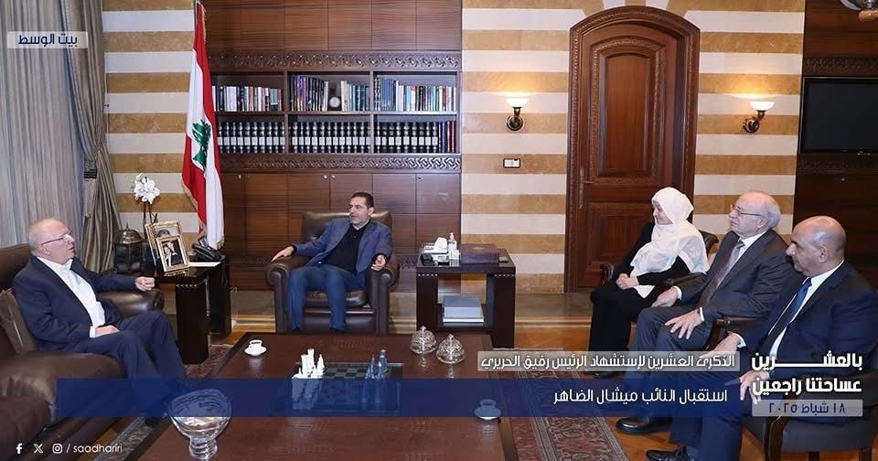 ضاهر التقى الحريري: أكدت له ضرورة عودته إلى الحياة السياسية