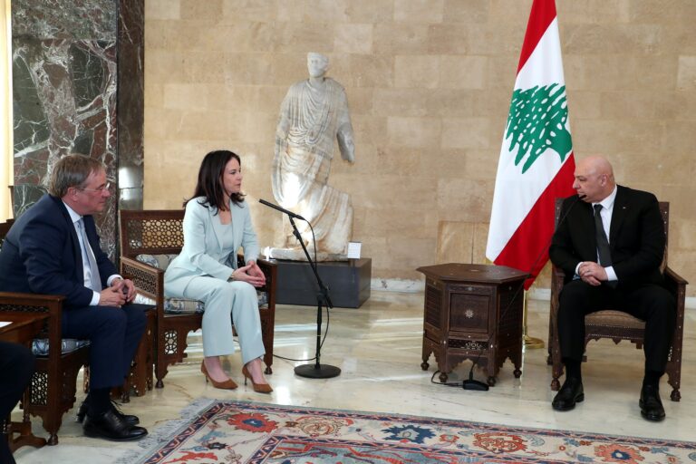 الرئيس جوزاف عون لوزيرة الخارجية الألمانية: إسرائيل رفضت كل الاقتراحات لإخلاء التلال الخمس