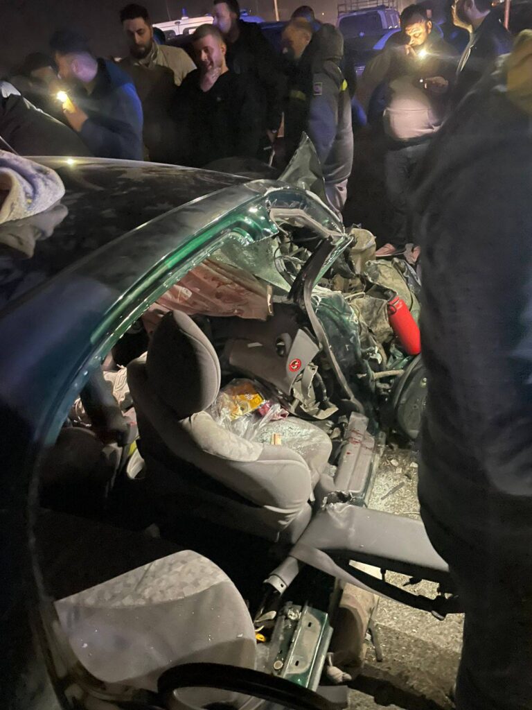 حادث مروع على الأوتوستراد العربي