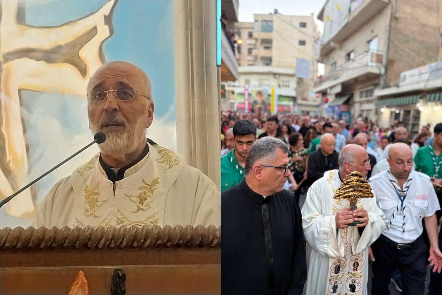 لويس لحود: شكرا أبونا جوزف شربل لأنك حولت شوارع زحلة إلى كنيسة كبيرة
